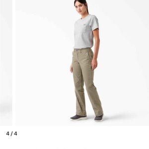 Dickies Women's Flare & Wide Leg Jeans - Khaki